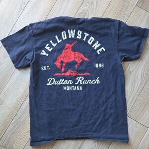 Yellowstone Navy Graphic Tee Medium